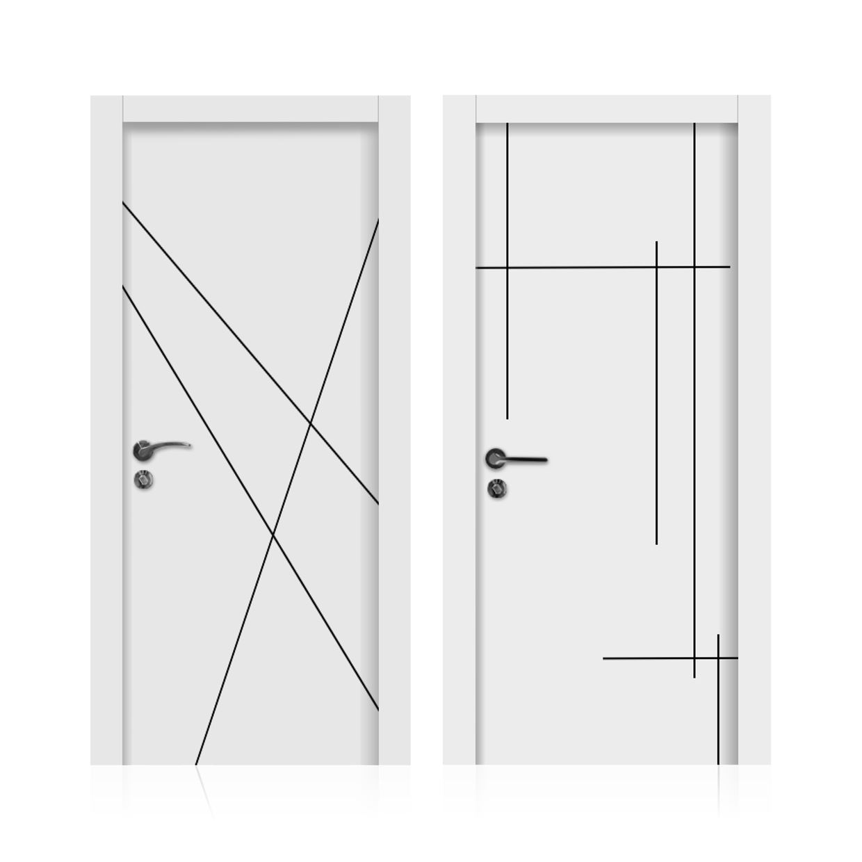 לחיצה להגדלת תמונה דגמי הדלתות החדשים לינרו וקרוס - חריטה כהה