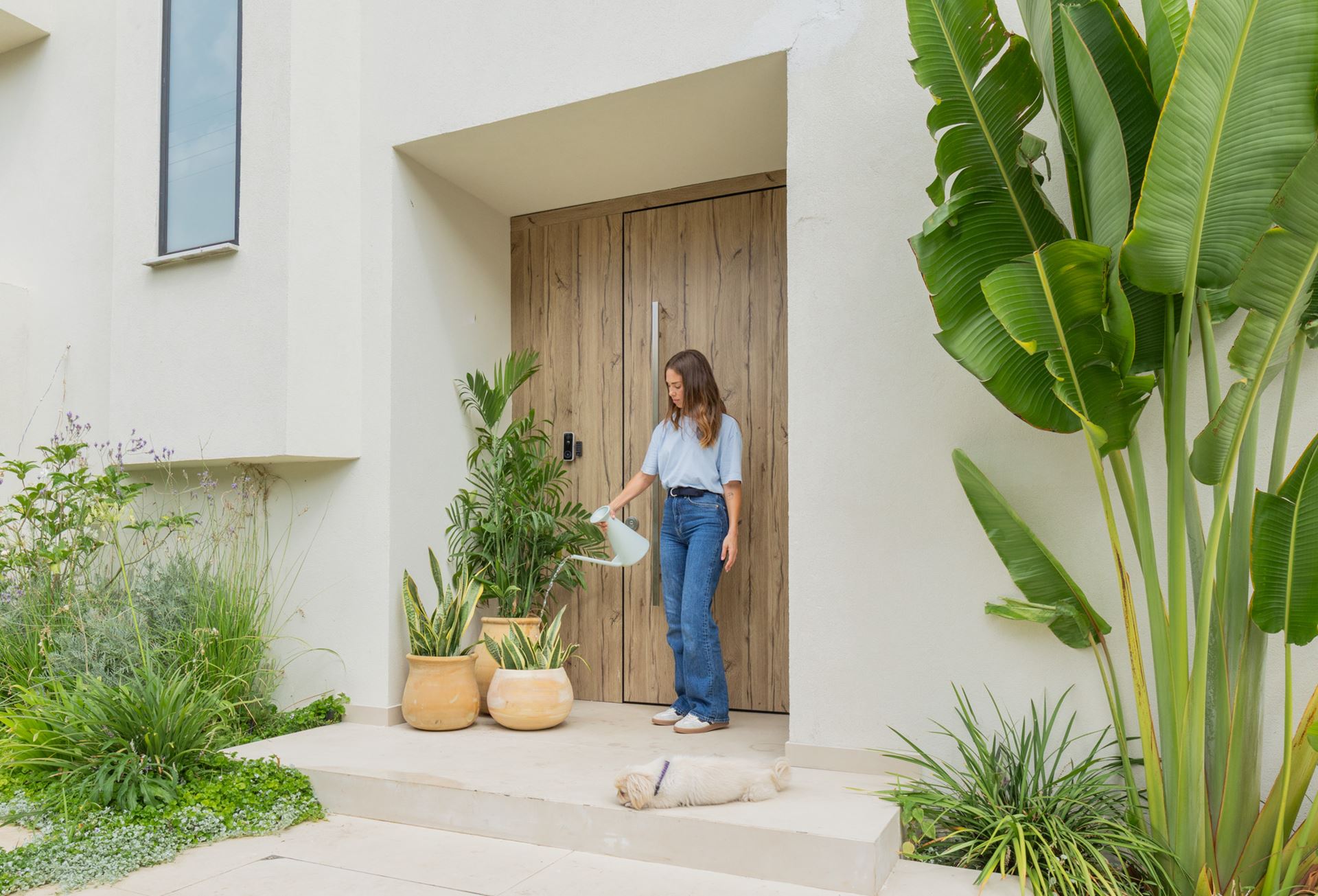 דלת כניסה קו אפס בבית דנה גרוצקי